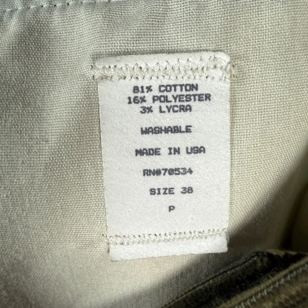 Orvis Corduroy Pant Men 38 Green Pleated Wide Wale Straight Leg Made USA Vintage